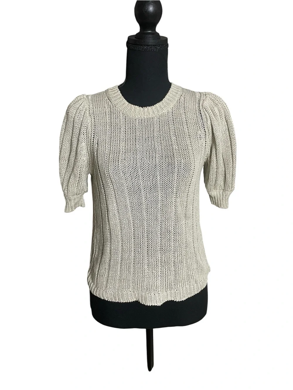 J.Crew 100% Linen Knit Sweater Top Size XS
